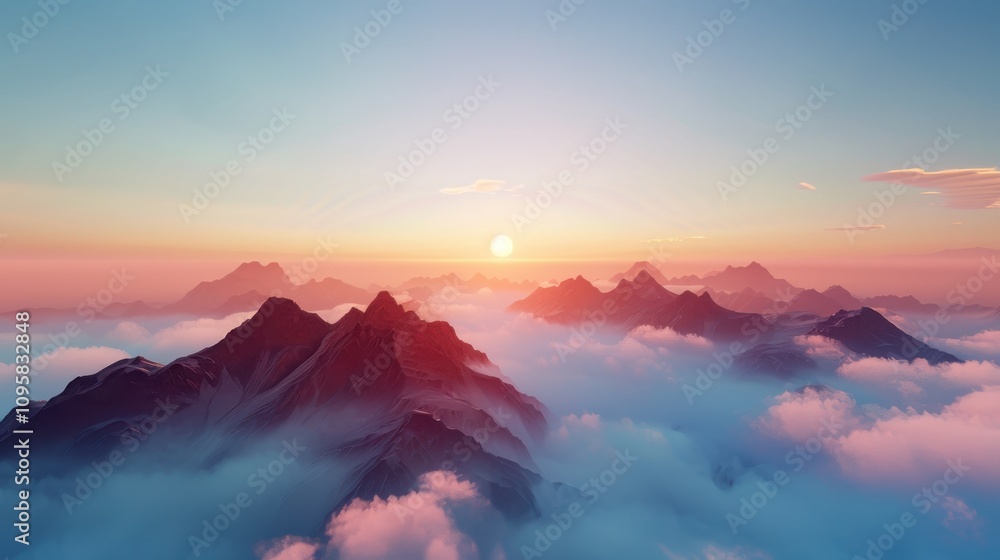 Captivating sunrise over foggy mountain valley scenic landscape photography nature minimalist design aerial view soft gradients Captivating sunrise over foggy mountain valley scenic landscape photography nature minimalist design aerial view soft gradients
