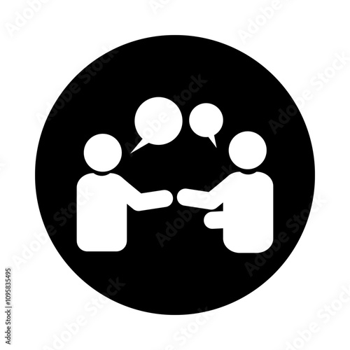 Talking people icon