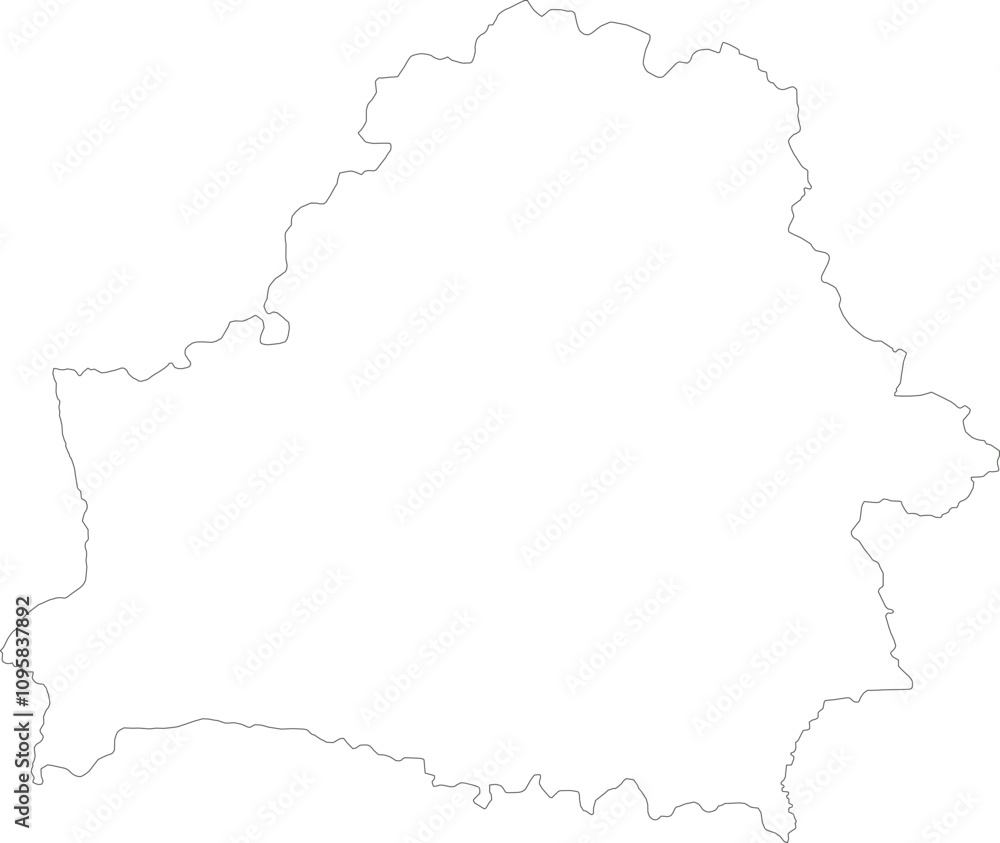 outer border of Belarus country map outer border of Belarus country map