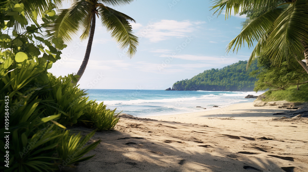 Obraz premium palm trees on the beach