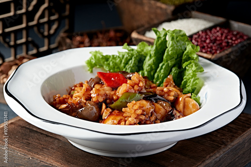 Tianjin famous dish eight treasure tofu