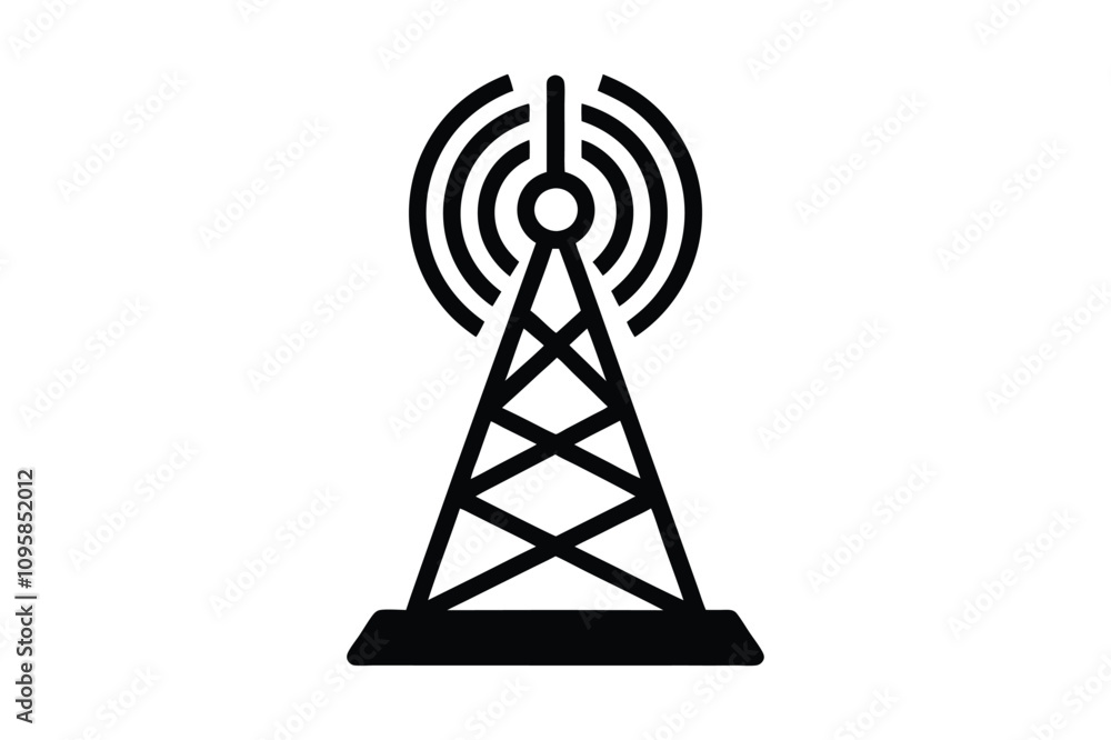 communication tower isolated on white communication tower isolated on white
