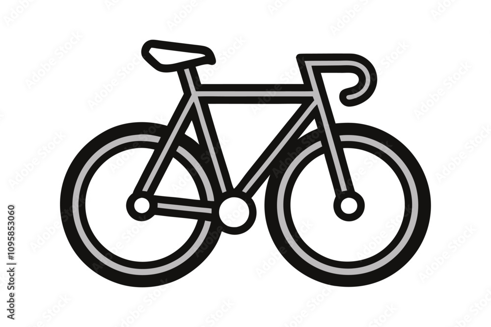 bicycle isolated on white background. bicycle isolated on white background.