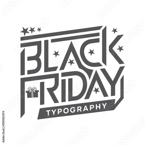  Modern black silhouette logo for Black Friday, modern and minimalist logo, vector silhouette design.  Vector illustration, creative logo, vector icon, Design template for Black Friday with turkey, photo