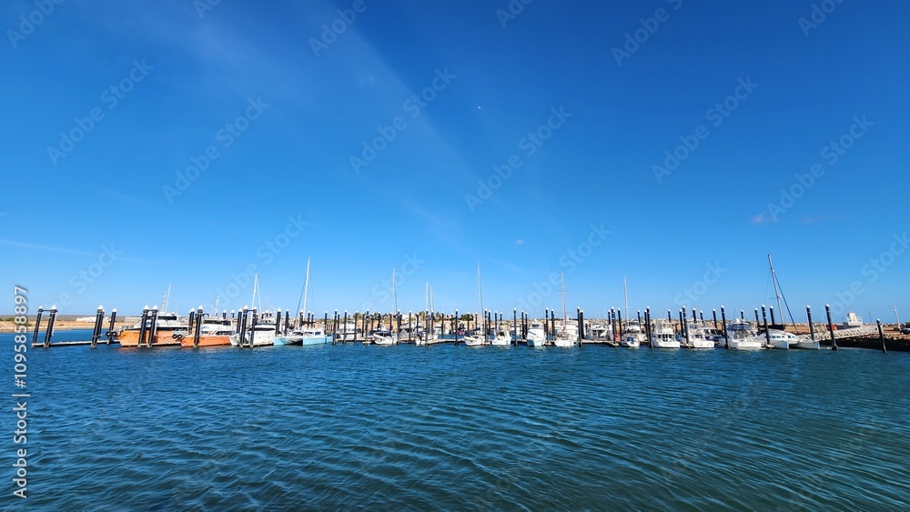 Obraz premium Exmouth Marina in Exmouth, Western Australia