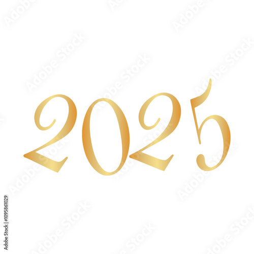 2025 New Year Gold Stylish Design