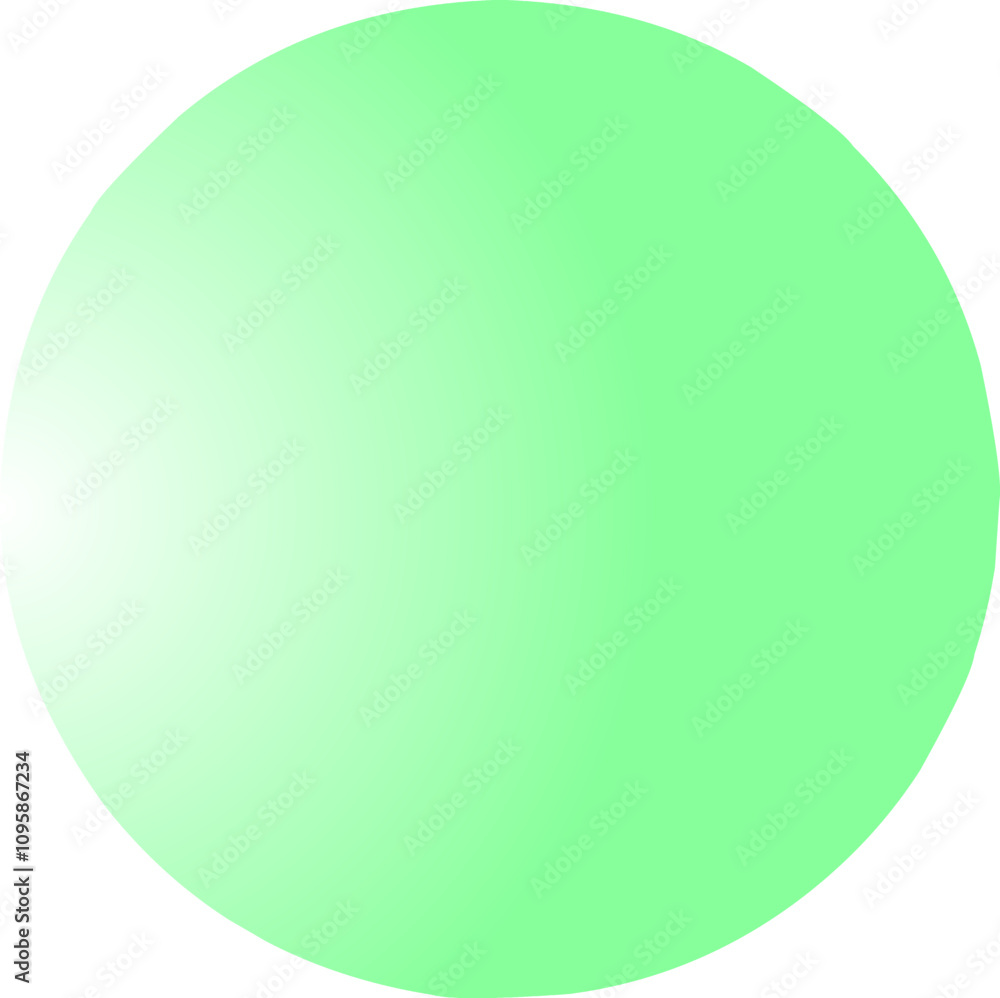 green sphere isolated on white green sphere isolated on white