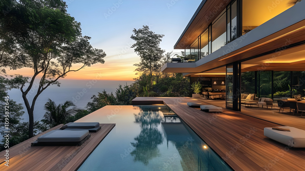 Modern Luxury Villa with Infinity Pool and Ocean View - Photo Modern Luxury Villa with Infinity Pool and Ocean View - Photo