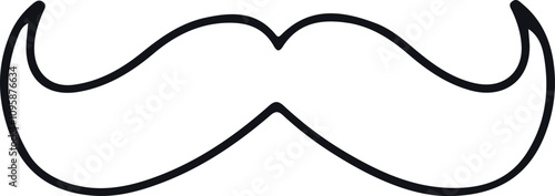 Moustache, Moustache icons vector on white background