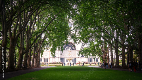 city hall in the garden