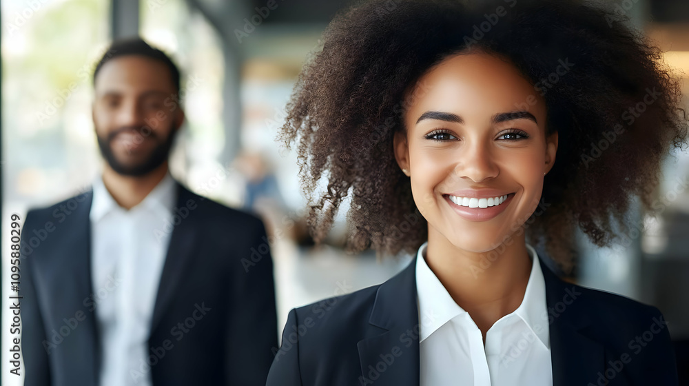 Smiling Businesswoman Portrait - Realistic Image Smiling Businesswoman Portrait - Realistic Image