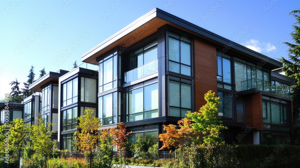 Contemporary Apartment Building with Modern Design Contemporary Apartment Building with Modern Design