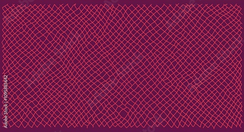 Wallpaper Mural Red Diamond pattern hand drawn design on Purple background illustration Torontodigital.ca