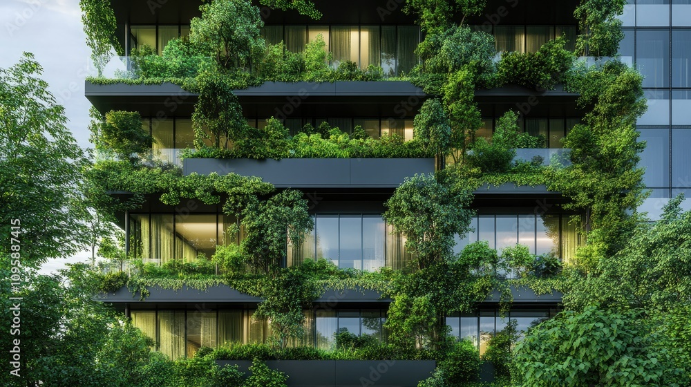 Eco-friendly Corporate Building with Greenery Eco-friendly Corporate Building with Greenery