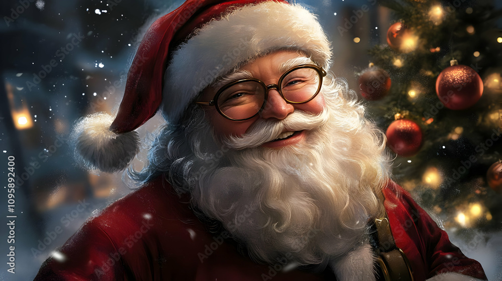 Smiling Santa Claus Illustration Smiling Santa Claus Illustration