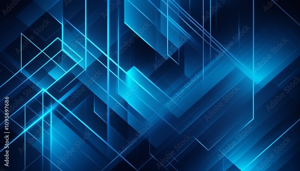 Blue technology background. Created with generative AI technology Blue technology background. Created with generative AI technology