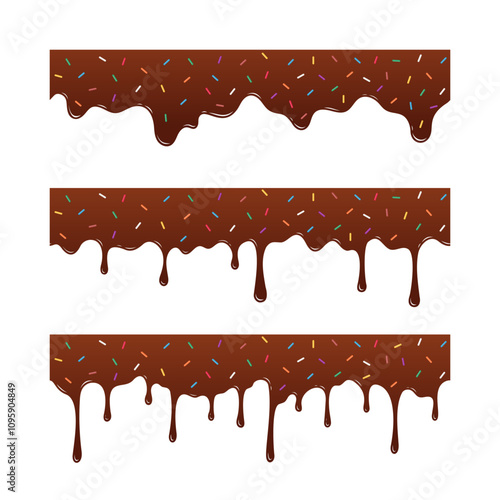 Chocolate Drips with Sprinkles
