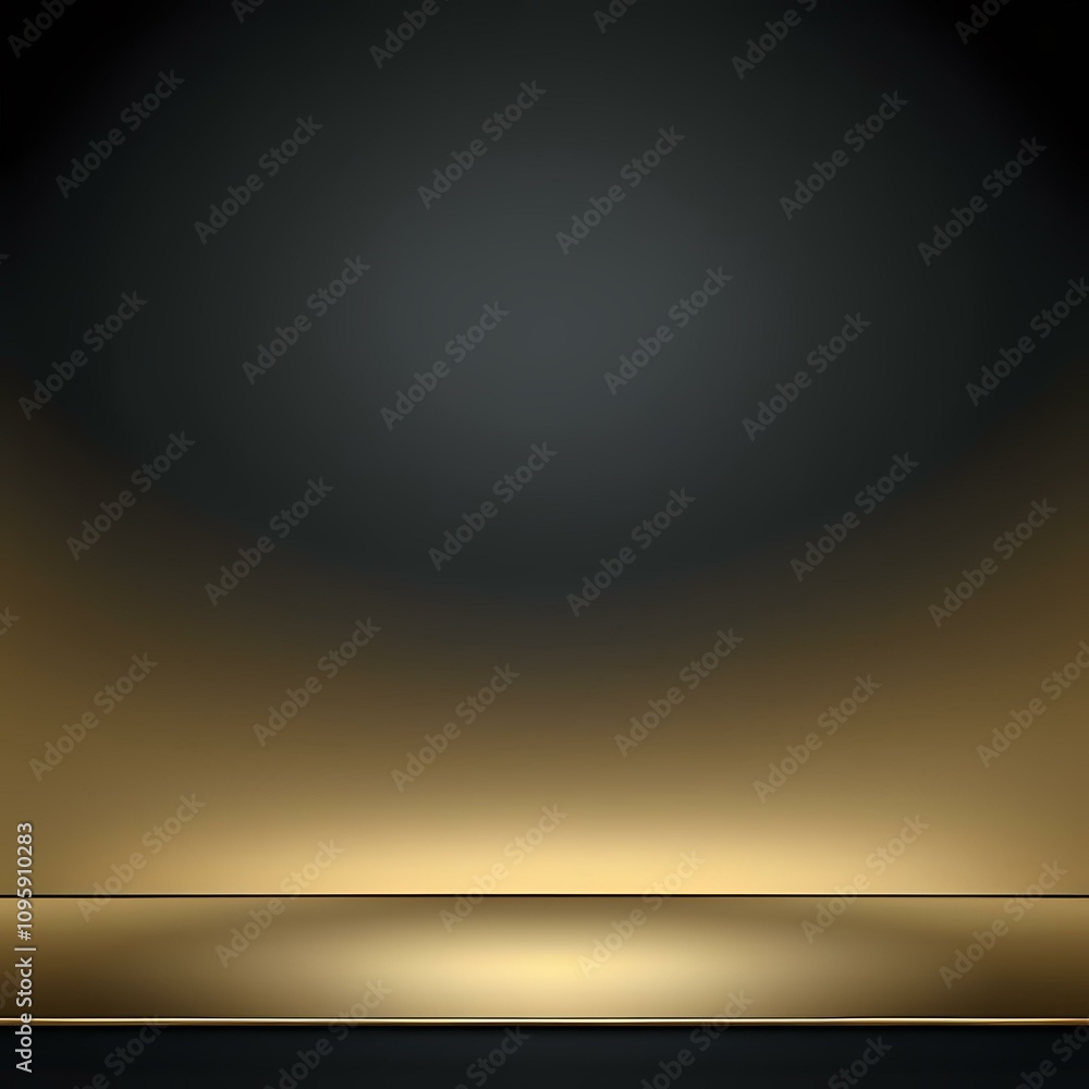 Obraz premium Sophisticated gold and black background with a luxurious finish, ideal for creating high-impact advertising and promotional visuals.