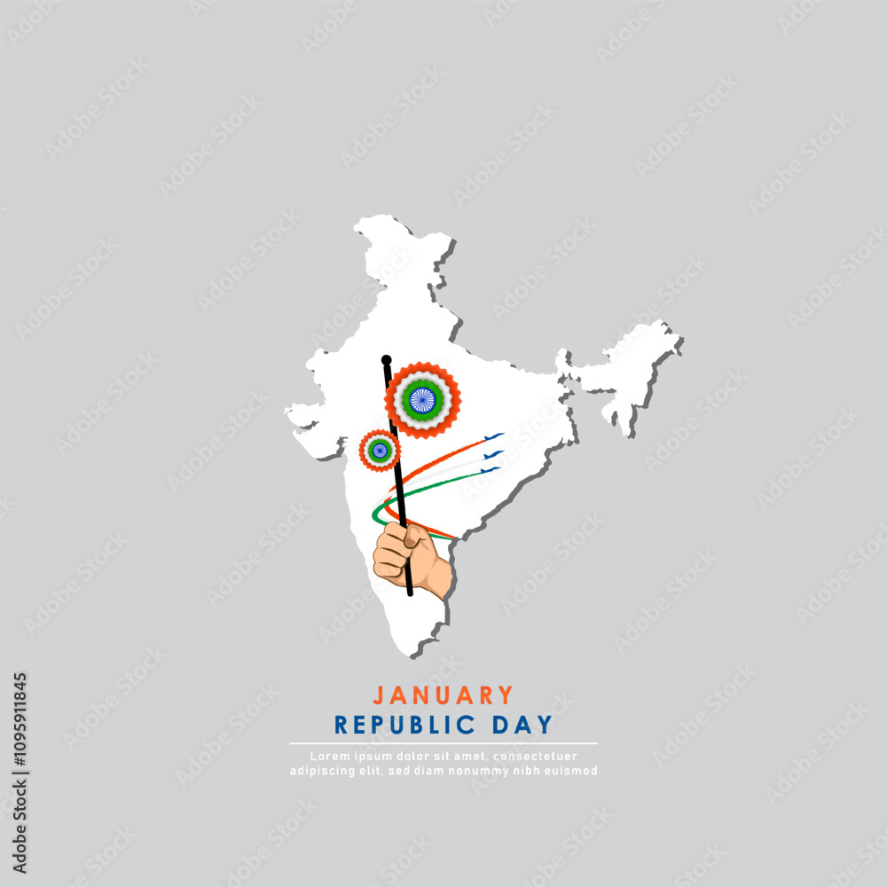 illustration for Happy Republic Day of India celebration. 26 January
illustration for Happy Republic Day of India celebration. 26 January