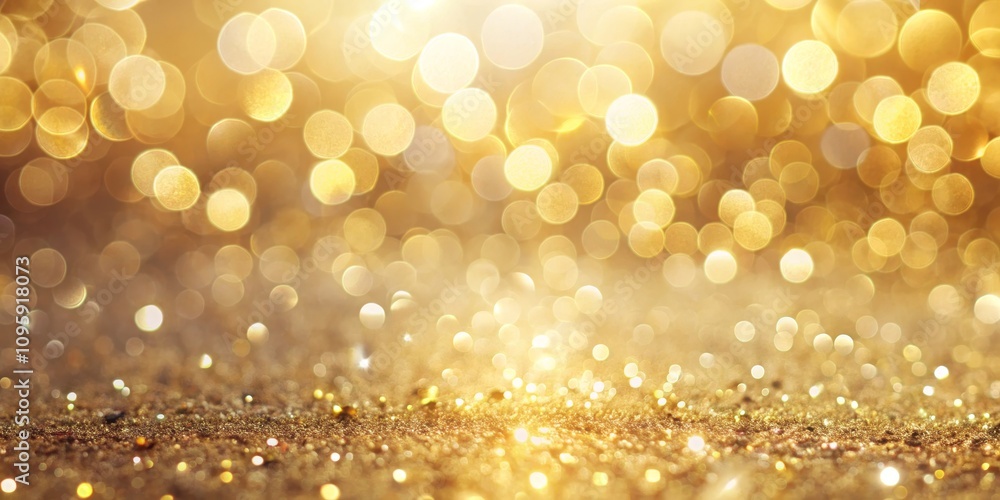 Golden Glitter Bokeh Abstract Festive Background Golden Glitter Bokeh Abstract Festive Background