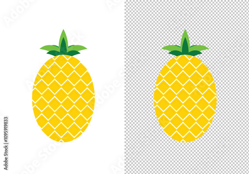 Pineapple Vector Illustration