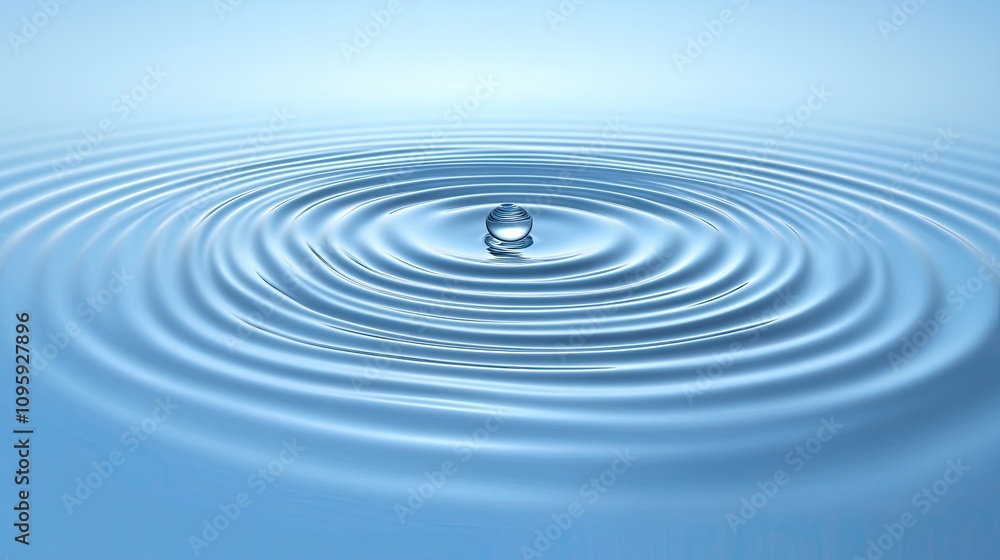 Ripple Effect of Water Droplet on Calm Surface under Soft Light Ripple Effect of Water Droplet on Calm Surface under Soft Light