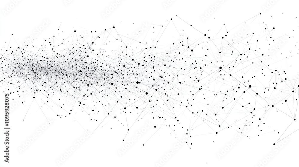 Abstract Network Visualization with Points and Connecting Lines Abstract Network Visualization with Points and Connecting Lines