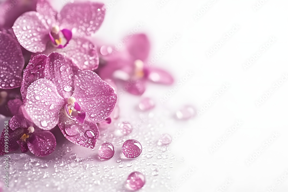 pink flower with drops pink flower with drops