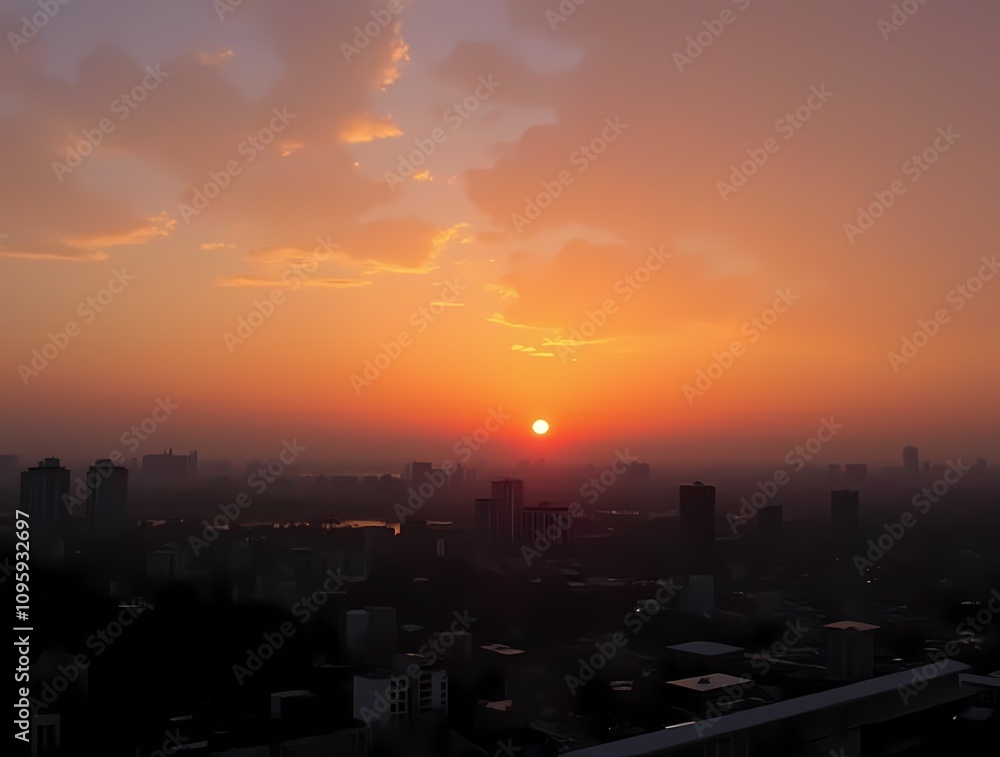 Background Panorama of sunset Background Panorama of sunset