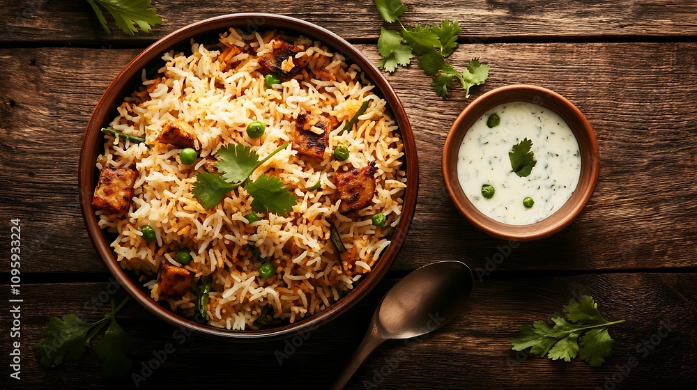 Top view of Indian biryani (2) Top view of Indian biryani (2)