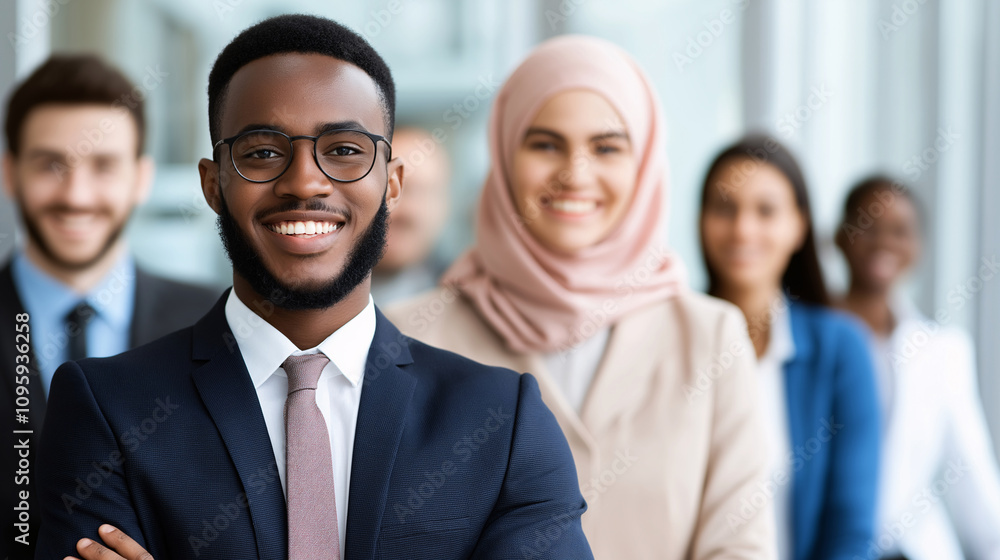 Diverse Business Team Confident Professionals Global Teamwork Success Young Adult Student Intern First Job Ambitious Career Diverse Business Team Confident Professionals Global Teamwork Success Young Adult Student Intern First Job Ambitious Career