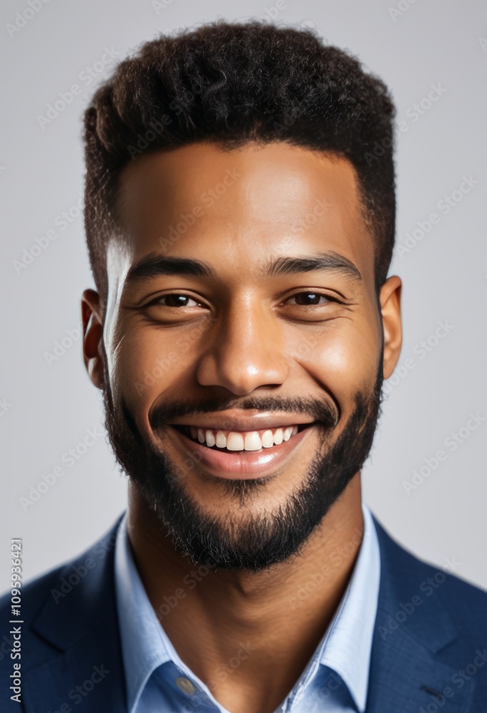 smiling man, professional attire, close-up portrait, well-groomed beard, clean-cut hairstyle, neutral background, studio lighting
smiling man, professional attire, close-up portrait, well-groomed beard, clean-cut hairstyle, neutral background, studio lighting
