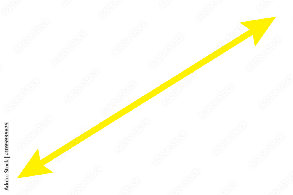 Diagonal thin double arrow. Vector illustration. Diagonal thin double arrow. Vector illustration.