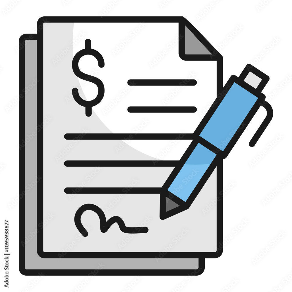Contract Icon Element For Design Contract Icon Element For Design