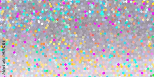 Colorful Polka Dot Pattern on Gray Background Featuring Vibrant Hues, Perfect for Modern Design Projects and Backgrounds