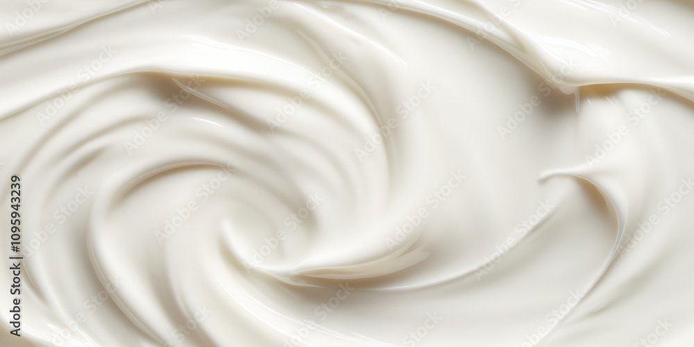 Smooth and Silky White Lotion Swirl for Beauty and Skincare Applications in a Clean and Elegant Design Aesthetic Smooth and Silky White Lotion Swirl for Beauty and Skincare Applications in a Clean and Elegant Design Aesthetic