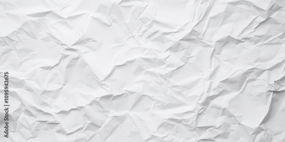 Obraz premium Detailed High-Resolution Texture of Creased White Paper with Unique Patterns and Soft Shadows for Creative Design Projects and Backgrounds