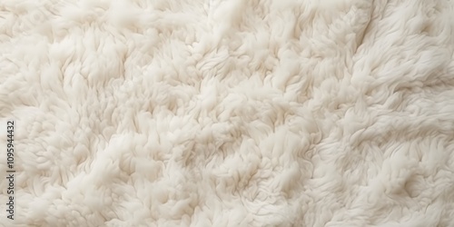 Soft Creamy Wool Plush Textile Texture with Elegant Natural Fibers for High-Quality Backgrounds and Interiors