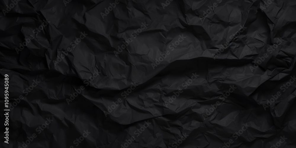 Crumpled Black Paper Texture with Intricate Details Showing Depth and Variation in Shades Ideal for Backgrounds or Artistic Projects Crumpled Black Paper Texture with Intricate Details Showing Depth and Variation in Shades Ideal for Backgrounds or Artistic Projects