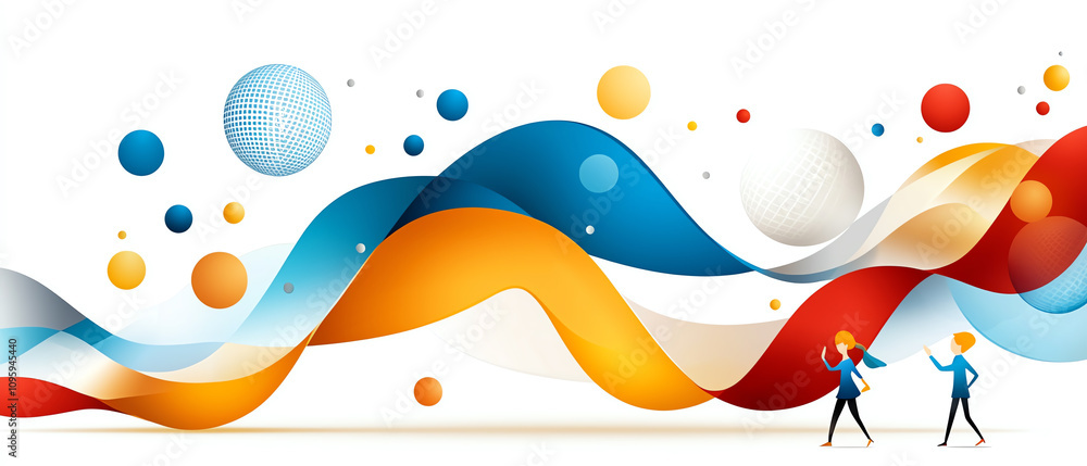 Dynamic waves of sound and resonance colorful abstract art digital composition vibrant environment creative interpretation Dynamic waves of sound and resonance colorful abstract art digital composition vibrant environment creative interpretation