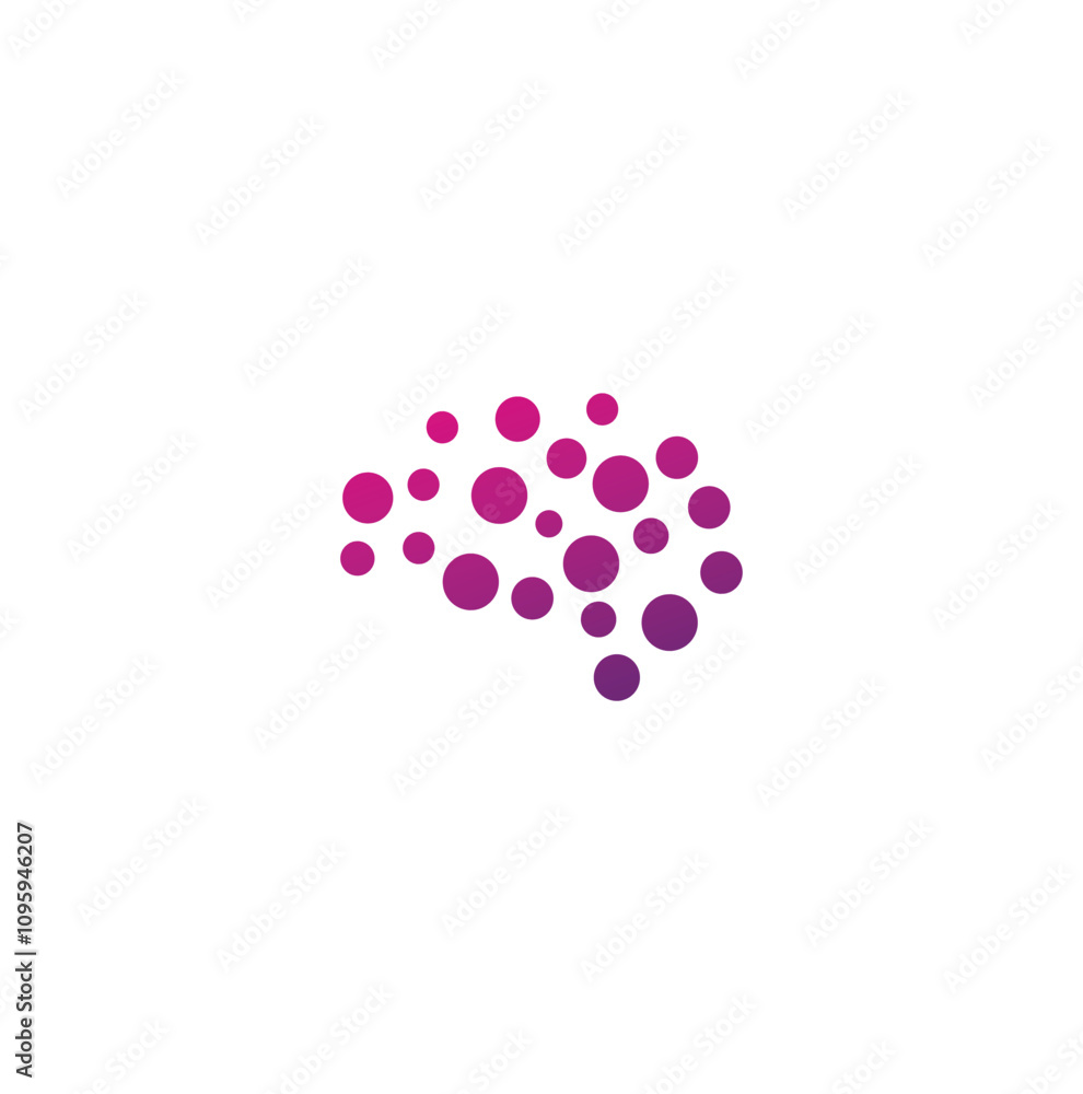 brain connection logo vector icon. digital brain brain connection logo vector icon. digital brain