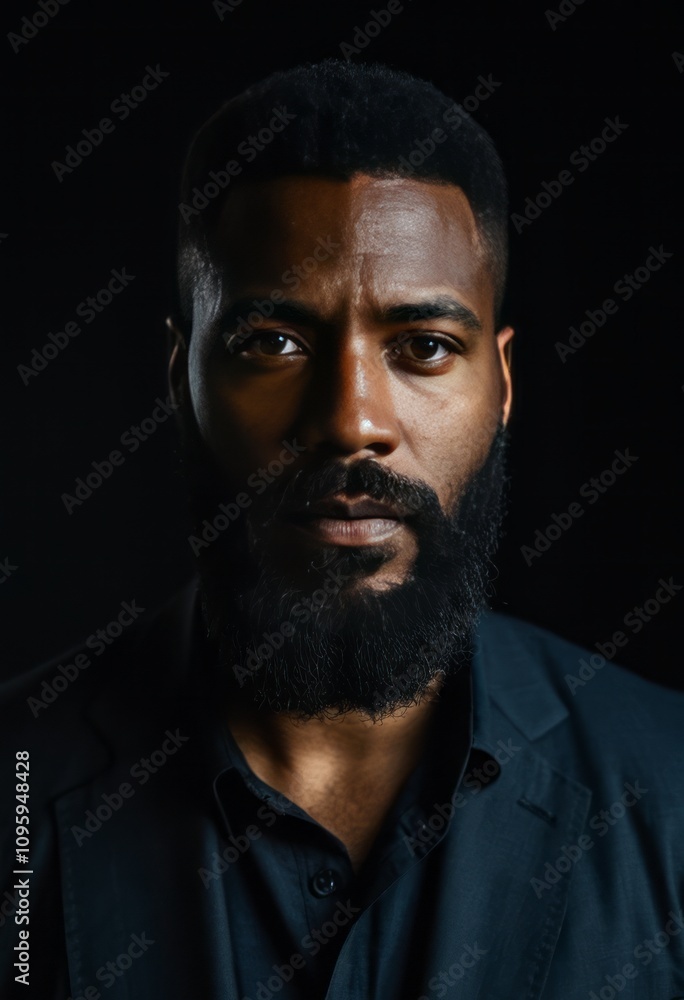 portrait of a man, strong features, beard, dramatic lighting, dark minimalist clothing, intense gaze, studio backdrop, cinematic mood, high contrast, soft focus background
portrait of a man, strong features, beard, dramatic lighting, dark minimalist clothing, intense gaze, studio backdrop, cinematic mood, high contrast, soft focus background