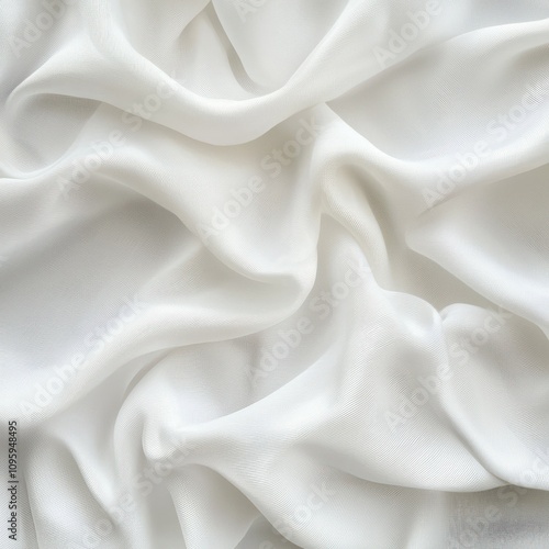 Soft white fabric texture with subtle folds