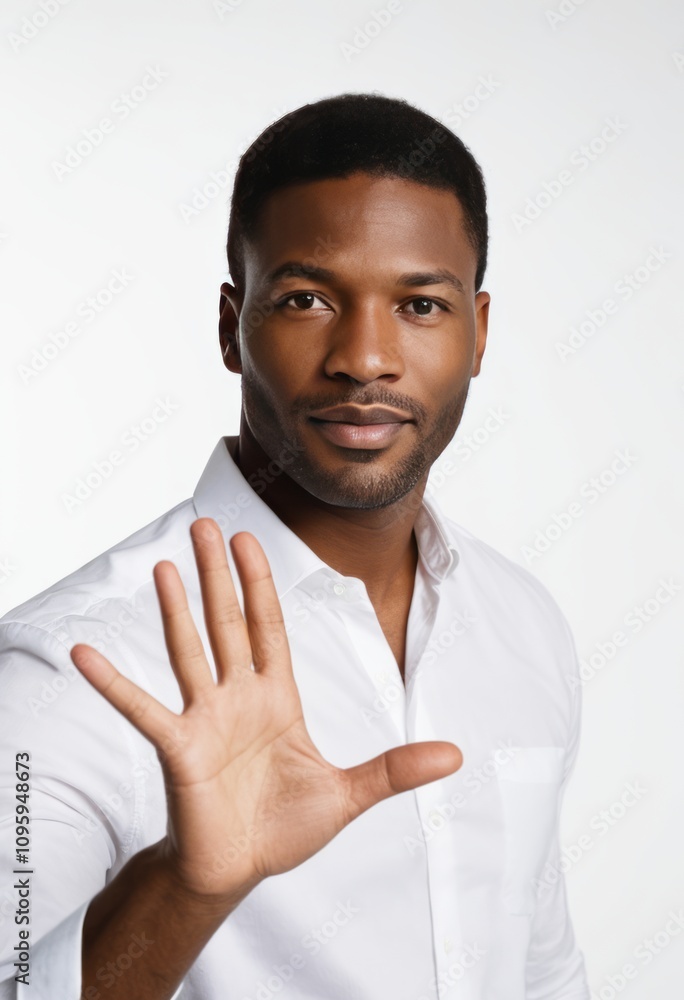 A man close-up on a white background waving his hand black businessman portrait Ultra realistic Photorealistic hyperdetailed photography soft light head and shoulders portrait cover A man close-up on a white background waving his hand black businessman portrait Ultra realistic Photorealistic hyperdetailed photography soft light head and shoulders portrait cover