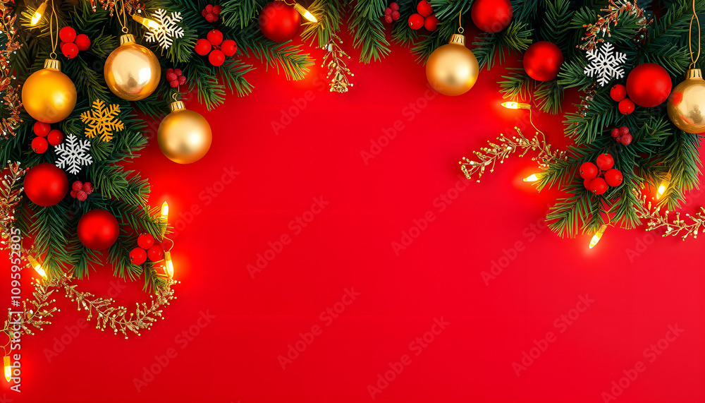 Minimalist Christmas and happy new year background template with copyspace Minimalist Christmas and happy new year background template with copyspace