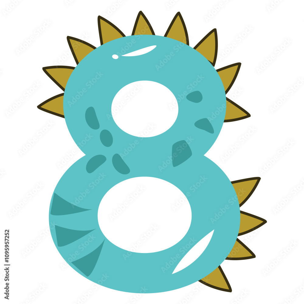 Dinosaur Number Clipart Design Dinosaur Number Clipart Design