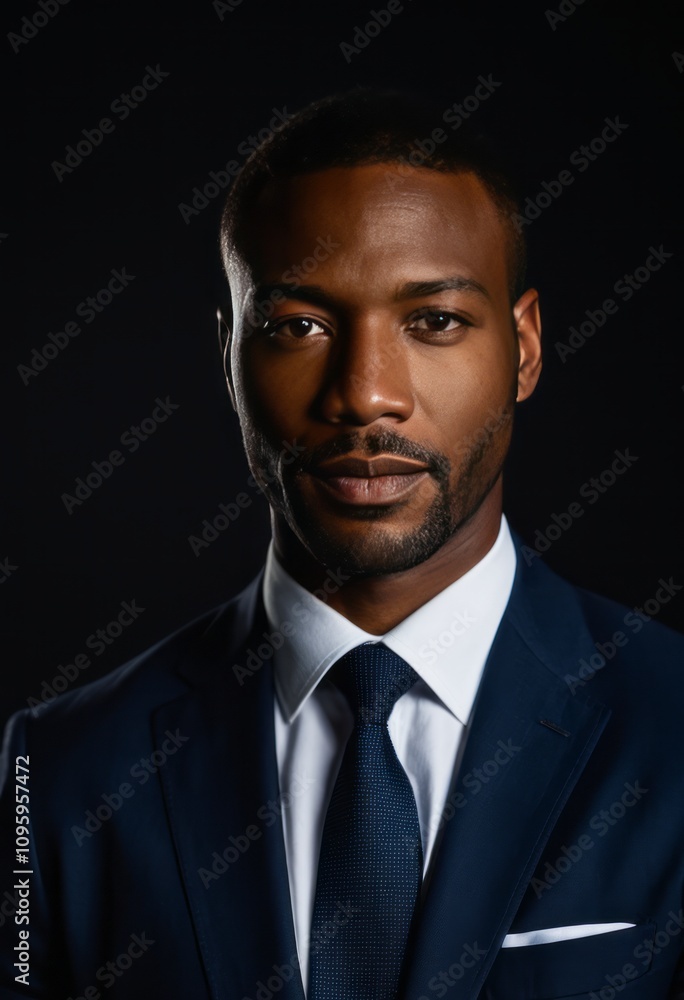 Portrait of handsome businessman with dark background black businessman portrait Ultra realistic Photorealistic hyperdetailed photography soft light head and shoulders portrait cover Portrait of handsome businessman with dark background black businessman portrait Ultra realistic Photorealistic hyperdetailed photography soft light head and shoulders portrait cover