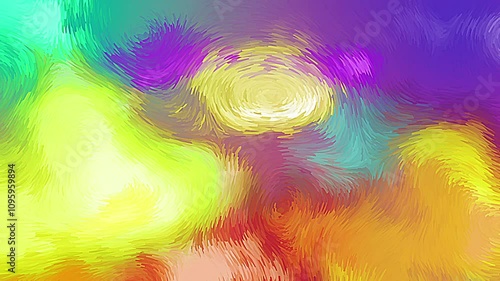 Van Gogh Style Painting Abstract Background - Colorful