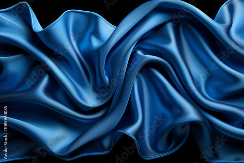 Deep Sapphire Blue Velvet Background photo