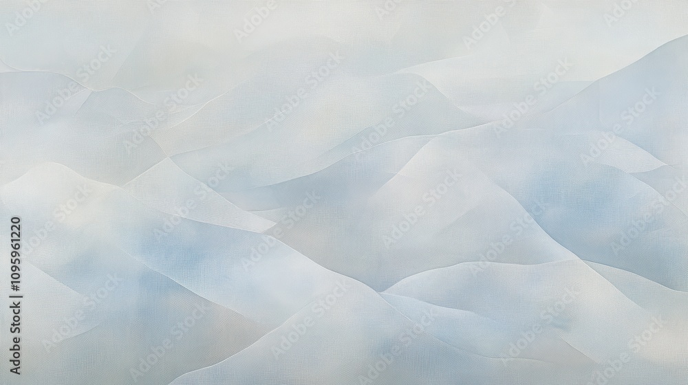 Obraz premium Soft Abstract Landscape in Pastel Tones with Ethereal Layers and Subtle Textures for Tranquil Home or Office Decor Inspiration
